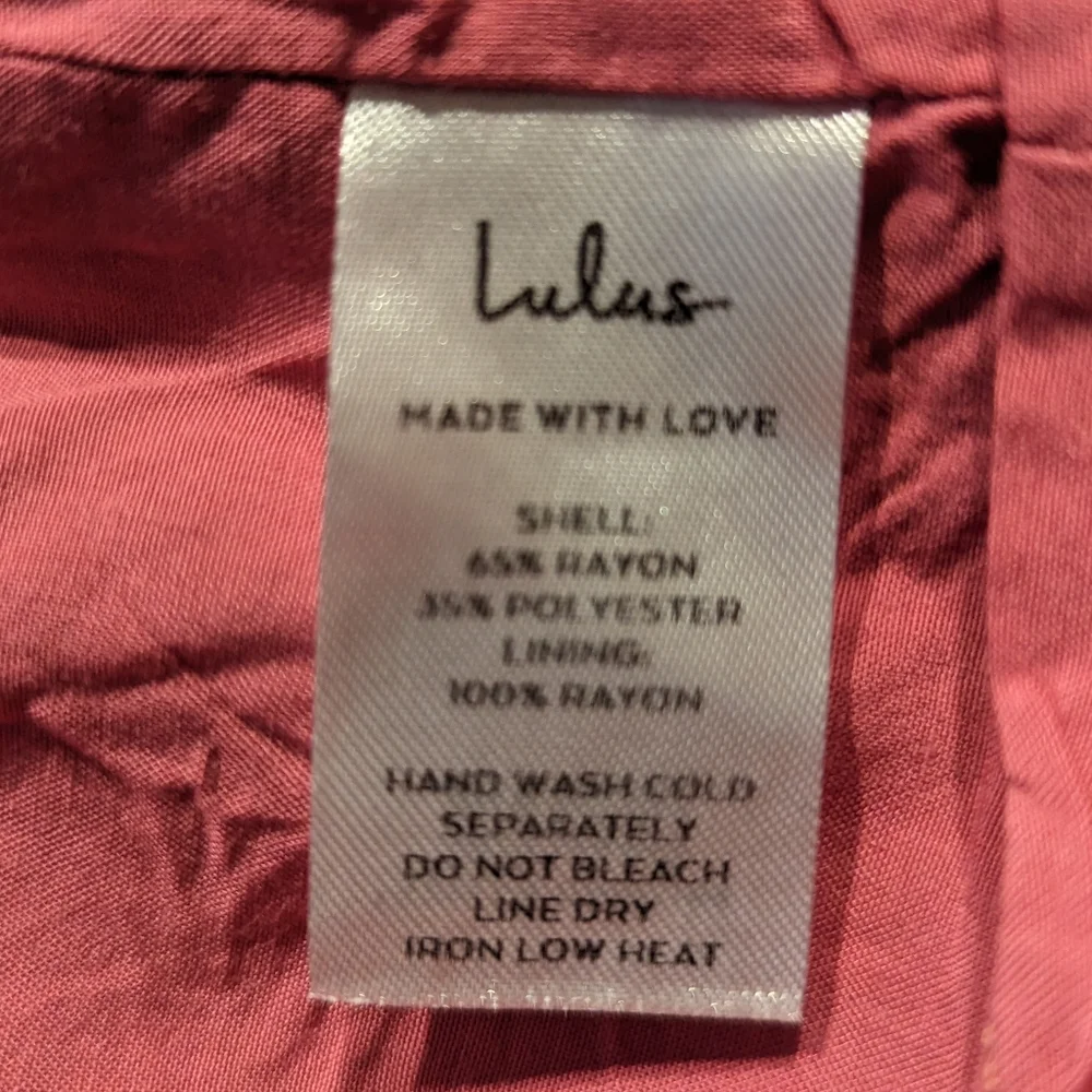 LULU'S Details‎ Pink Drawstring Ruched Mini Skirt Small